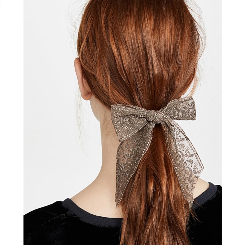Chan Luu bow-tie hair barette/clip